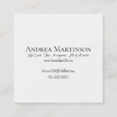 ドリームタイポ感動的グラフィデザイン スクエア名刺 (裏面)