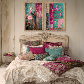 ドリームダイナスティバードパッチワークコラージュ 薄葉紙