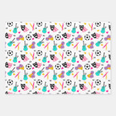 ドリームチアリー10代のダーのパターン ラッピングペーパーシート (正面2)