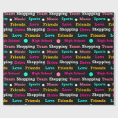 ドリームチアリー10代のダーのパターン ラッピングペーパー (フラット)