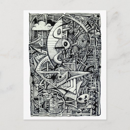 ドリームチェンバー、インクスケッチ ポストカード (正面)