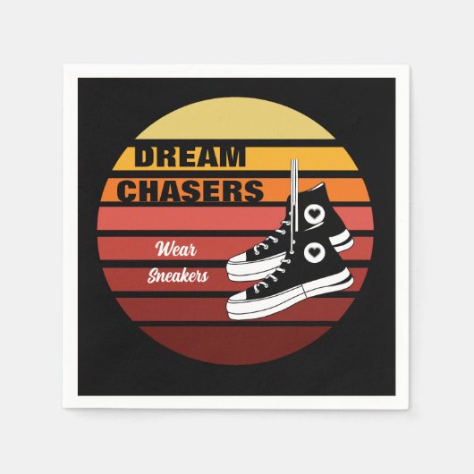 ドリームチャサーズ衣服スニーカー スタンダードカクテルナプキン (正面)