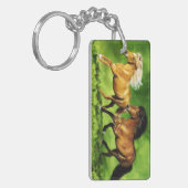 ドリームチームというアイスランドの馬 キーホルダー (正面左)