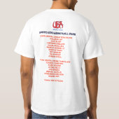 ドリームチームのワイシャツ Tシャツ (裏面)