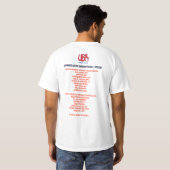 ドリームチームのワイシャツ Tシャツ (裏面フル)