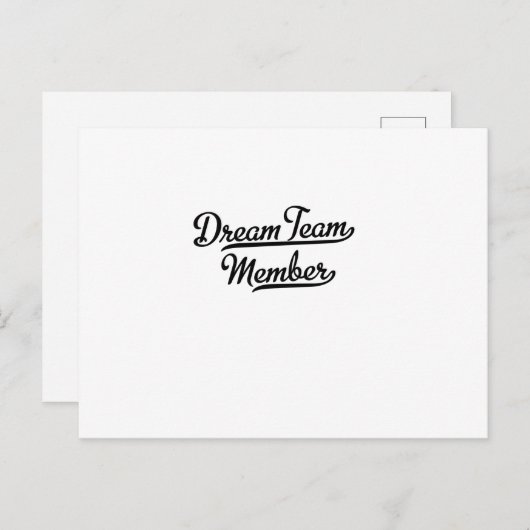 ドリームチームの一員 ポストカード (正面/裏面)