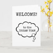 ドリームチームへようこそ新入社員証 カード (黄色い花)