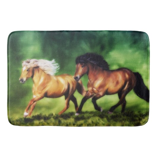 ドリームチームアイスランドウマランニングーズ バスマット (正面)