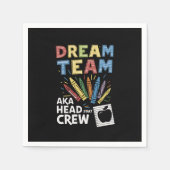 ドリームチームヘッドスタートクルー先生幼児期 スタンダードカクテルナプキン (正面)