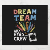 ドリームチームヘッドスタートクルー先生幼児期 ビールラベル (シングルラベル)