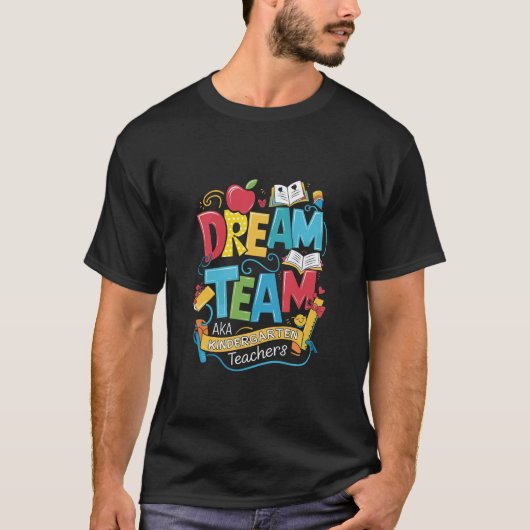 ドリームチーム幼稚園の先生たち　新学期 Tシャツ (正面)
