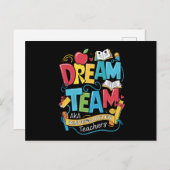 ドリームチーム幼稚園先生新学期 ポストカード (正面/裏面)