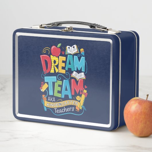 ドリームチーム幼稚園先生新学期 メタルランチボックス (インサイチュ)