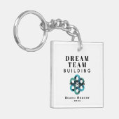 ドリームチーム建物会社ロゴキーチェーン キーホルダー (正面左)