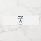 ドリームチーム構築 企業ロゴを挿入 ペットボトルラベル (シングルラベル)