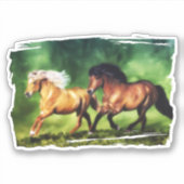 ドリームチーム – アイスランドの馬 シール (正面)