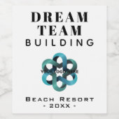 ドリームチーム - チームビルディングカンパニー ロゴ ワインラベル (シングルラベル)