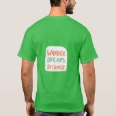 ドリームディスカバ疑問に思ー Tシャツ (裏面)