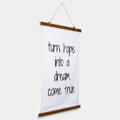 ドリームトゥル来ウッドトップウォールタペストリー 吊り下げ型タペストリー (傾斜あり)