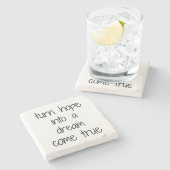 ドリームトゥル来マーブルストーンコースター ストーンコースター (横)