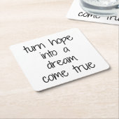 ドリームトゥル来紙コースター スクエアペーパーコースター (アングル)