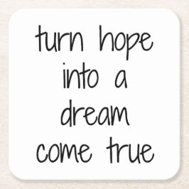 ドリームトゥル来紙コースター スクエアペーパーコースター