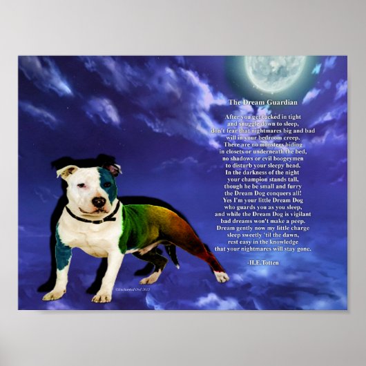 ドリームドッグポスター(ピットブル) ポスター (正面)