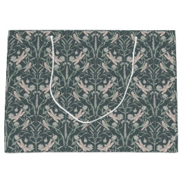 ドリームドラゴンフライのコーンフラワー、星、シェブロン ラージペーパーバッグ