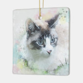 ドリームネコ磁器オーナメント セラミックオーナメント (左)