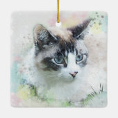 ドリームネコ磁器オーナメント セラミックオーナメント (裏面)