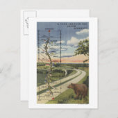 「ドリームハイウェイ」の詳細地図 ポストカード (正面/裏面)