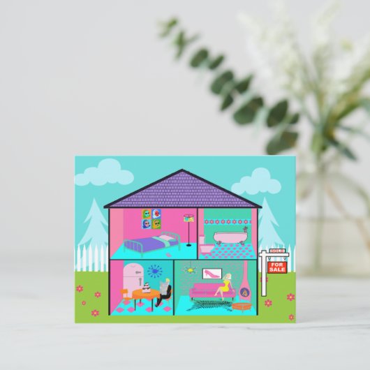 ドリームハウス実在エステートエージェントハガキ ポストカード (スタンド正面)