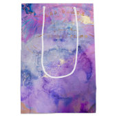 ドリームバイオレットコラージュデカップラッピング紙 ミディアムペーパーバッグ (裏面)