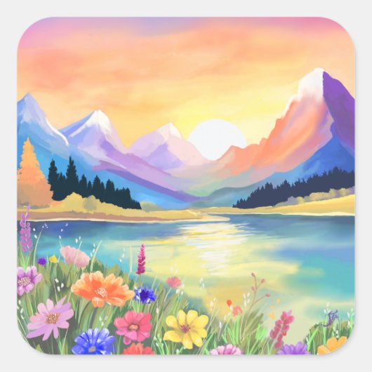 ドリームバイザマウンテンズレイクサンクチュアリ スクエアシール (正面)