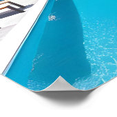 ドリームバックヤードスイミングプール写真アート ポスター (角)