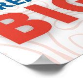 ドリームビッやる気を起こさせるク感動的ウォールアート ポスター (角)