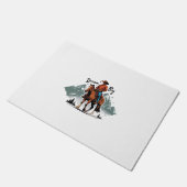 ドリームビッグカウボーイライディングホース ドアマット (アングル)