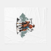 ドリームビッグカウボーイライディングホース フリースブランケット (正面(横))