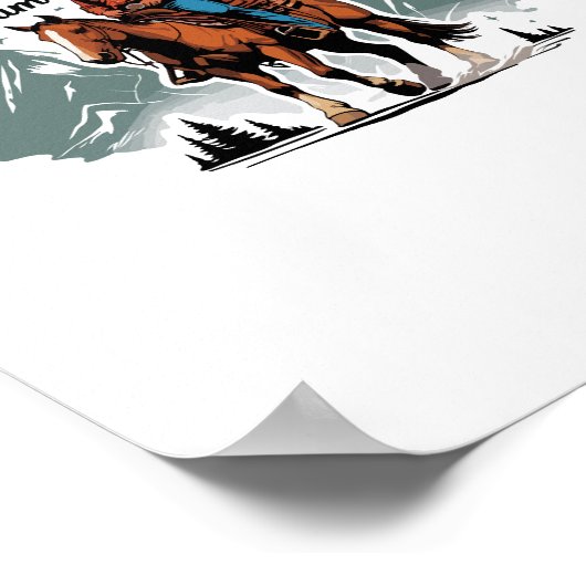 ドリームビッグカウボーイライディングホース ポスター (角)