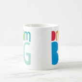 ドリームビッグカラフルタイポグラフィはっきりしたブライト引用文 コーヒーマグカップ (中央)