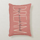 ドリームビッグサンゴ&クリームやる気を起こさせる引用文スクリプト アクセントクッション (正面(垂直))