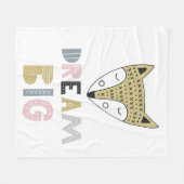 ドリームビッグスカンジナビアキツネ フリースブランケット (正面(横))