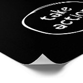 ドリームビッグセットゴールのアクションやる気を起こさせる引用文 ポスター (角)