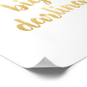 ドリームビッグダーリング金ゴールドプリント ポスター (角)