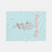 ドリームビッグドリームキャッチャーのボヘミアドリームキャッチャー フリースブランケット (正面(横))