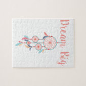 ドリームビッグドリームキャッチャー桃のドリームキャッチャー ジグソーパズル (横)