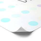 ドリームビッグパステルドット引用文ウォールアート ポスター (角)