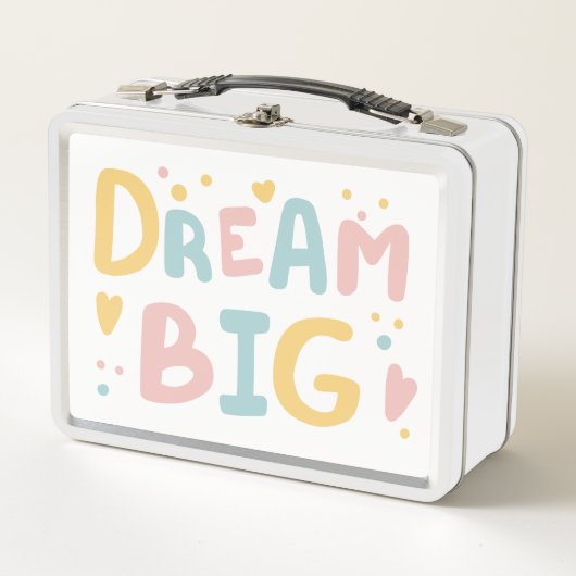 ドリームビッグパステルハート メタルランチボックス (正面)
