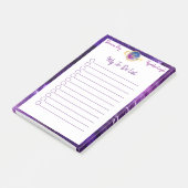ドリームビッグパープル銀河系グラムモノグラムto-Doリスト ポストイット (アングル)