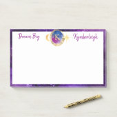 ドリームビッグパープル銀河系モノグラム大長方形 ポストイット (デスク)